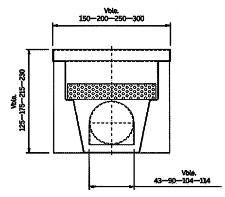 Industrial drain trap lateral exit