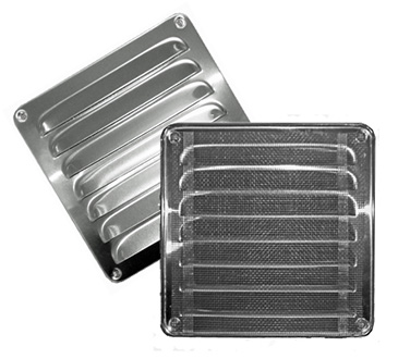 Rejillas de ventilación con borde y mosquitera