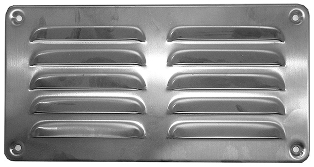 Rejillas de ventilación con borde inoxidable